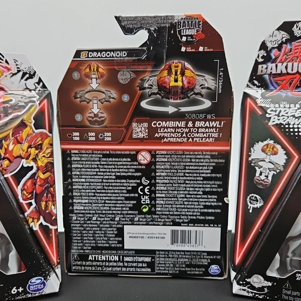 Lot of 3 Bakugan Street‎ Brawl Special Attack Dragonoid Target Exclusive New